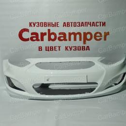Бампер передний Хендай-Солярис 2011-2013г окрашенный в цвет кузов по цене от 4000 рублей